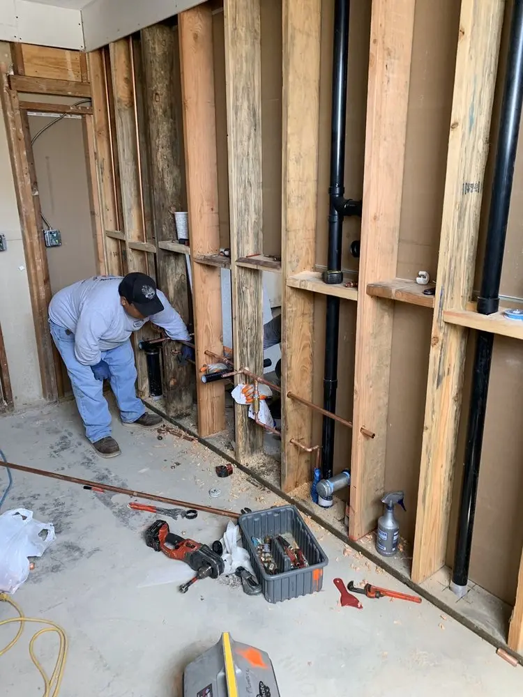 Commercial rough-in plumbing for Gas Line Repair in Fort Hill